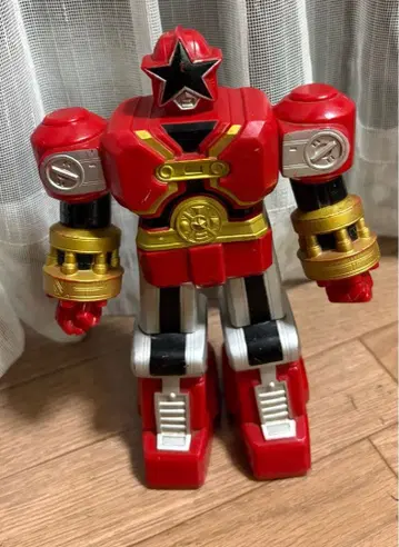 초력전대 오렌지 레드 펀처 소프트 비닐 1995년제