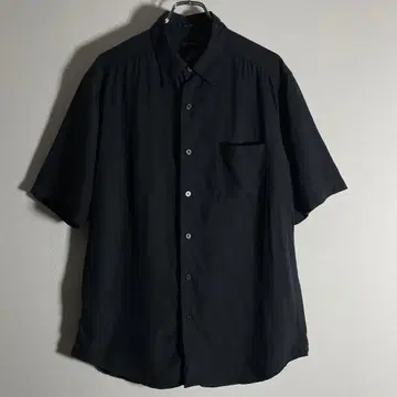 [실크 100%] claiborne 반팔 셔츠 블랙 L 사이즈 y2k