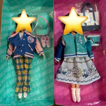 새상품 리카짱 레트로 스카잔 마린 레트로리카 아웃핏