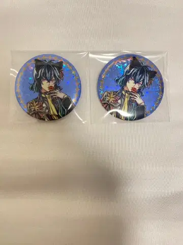 바스티앙 악마 집사와 검은 고양이 아쿠네코 홀로그램 캔뱃지 난자타운