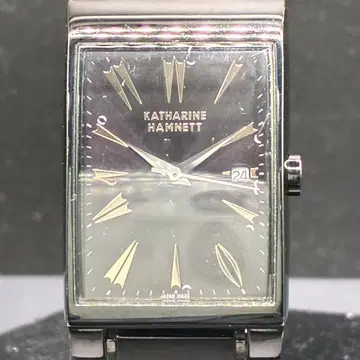 배터리 교환 완료 캐서린 햄넷 쿼츠 데이트 손목시계 남성용 여성용
