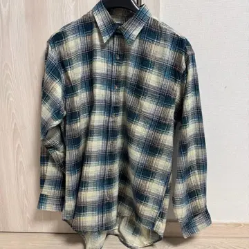 [ 미사용 ] 올드 유니클로 플란넬 셔츠 L 체크 무늬 90s 데드스탁