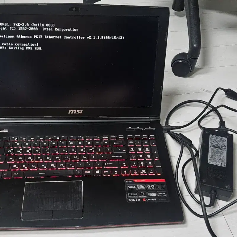 msi 게이밍노트북 부품용으로 가져가세요^^!!