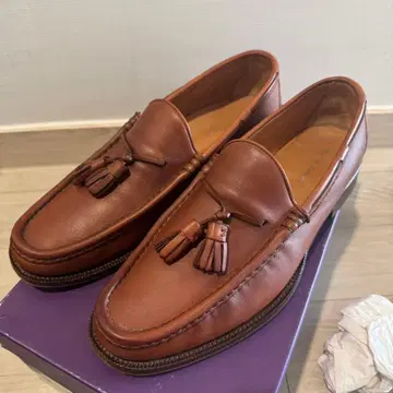 [ 새상품급 ] 랄프 로렌 퍼플 라벨 이탈리아제 태슬 로퍼 9D