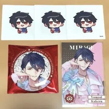 니지산지 8주년 유메오이 카케루 캔뱃지/메타카/스티커 5종