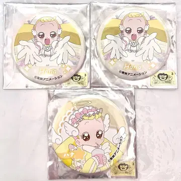 오쟈마녀 도레미 가라오케 철인 하나짱 캔뱃지 3종 세트