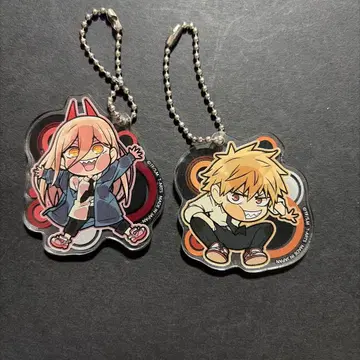 체인소 맨 키링 덴지와 파워 세트