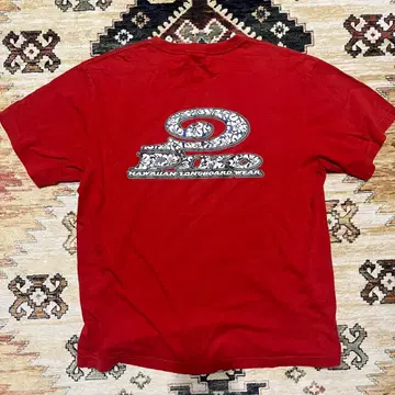 piko 레드 T셔츠 LARGE 백 프린트