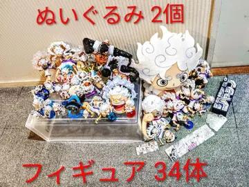 ONE PIECE 몽키 D 루피 피규어 34개 봉제 인형 2개