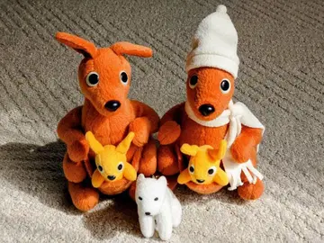 닛산 캥거루 & SoftBank 강아지 봉제 인형 세트