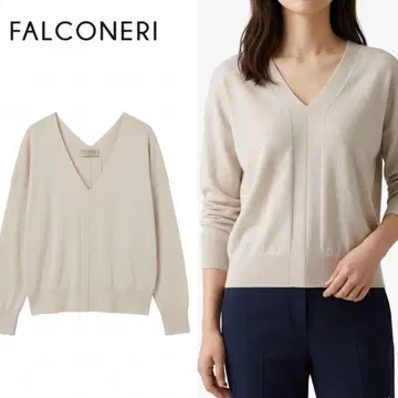 Q37 새상품급 XS 팔코네리 캐시미어 이탈리아제 니트 여성용