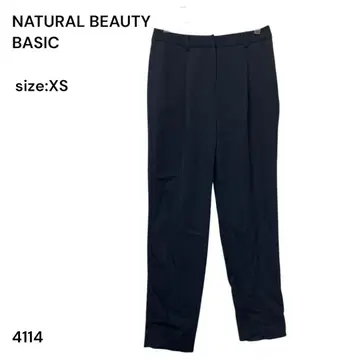 NATURAL BEAUTY BASIC 네이비 슬랙스 XS 비즈니스