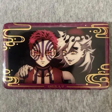 귀멸의 칼날 도우마 아카자 스퀘어 캔뱃지 중국 한정판