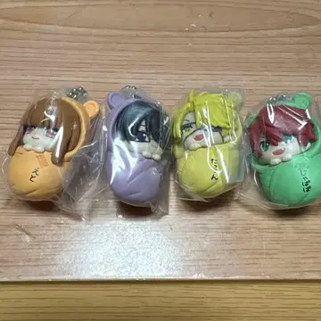 컬러풀 피치 오쿠루미 마스코트 참 캡슐 토이 4종 세트