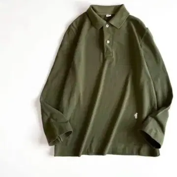 45R 수피마 카노코 33색 사각 폴로 카키 풀오버