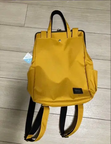 AYANOKOJI 머스타드 컬러 가마구치 백팩
