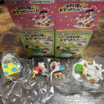 짱구는 못말려(크레용 신짱) 요리 돕기 피규어 세트 1번과 3번