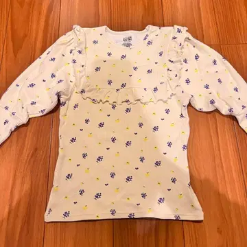 HOLIDAY SUPER RIB PUFF TOPS 상의 후르츠 패턴