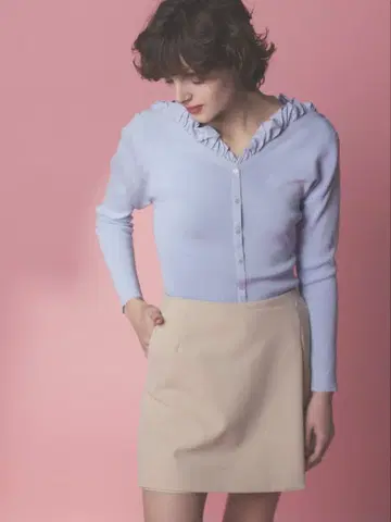 HANAE MORI x CELFORD 콜라보 하트넥 리브 니트 풀오버