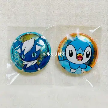 포켓몬 니로우 팽도리 캔뱃지 세트