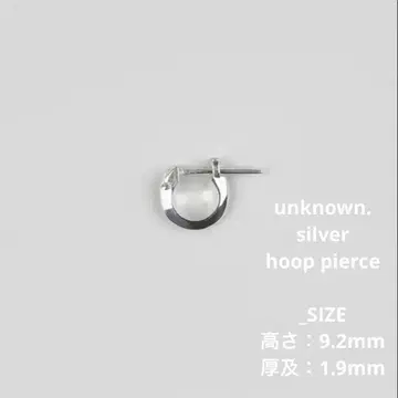 언노운 U375A 슬로프 후프 1 귀걸이 언노운 고베