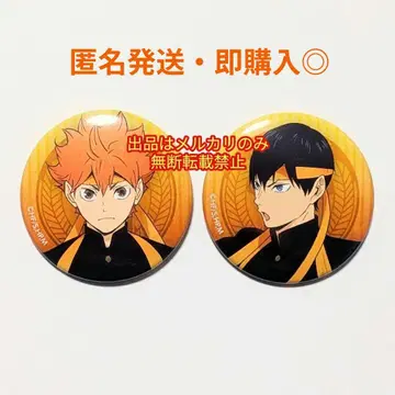 하이큐!! 히나타 쇼요 카게야마 토비오 응원단 캐릭터 배지 캔뱃지