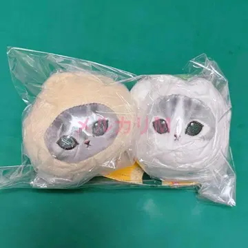 모프 샌드 음차냥 얼굴 봉제 인형 2세트