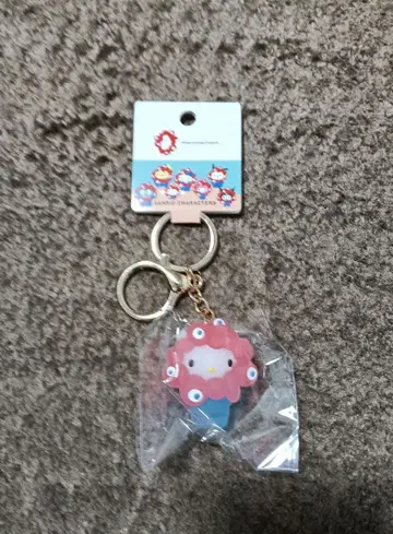 새상품 EXPO 2025 산리오 미야쿠미야쿠 변신 키링 클리어 컬러 키티