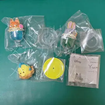 주토피아 인어공주 가챠가챠 3종 세트