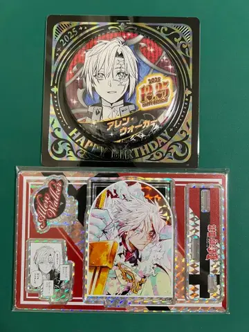 D.Gray-man 생일 2세트 아렌 워커 아크릴 스탠드 캔뱃지