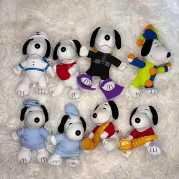 스누피 봉제 인형 8개 세트