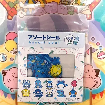 포켓몬 맛있는 물 모듬 씰 플레이크 스티커