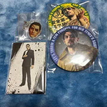 용과 같이 마지마 고로 캔뱃지 아크릴 키링 세트