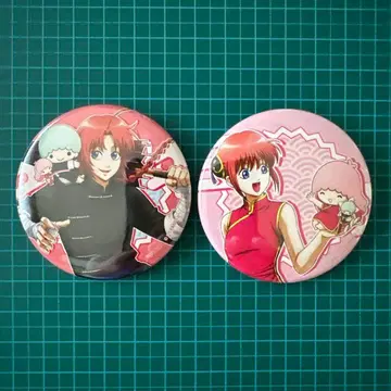 은혼 산리오 캐릭터즈 캔뱃지 카무이 카구라