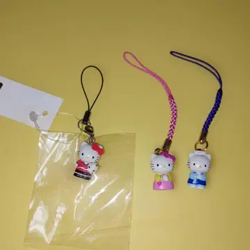 한국 장식 키티 다니엘 축구 스트랩 3개 세트