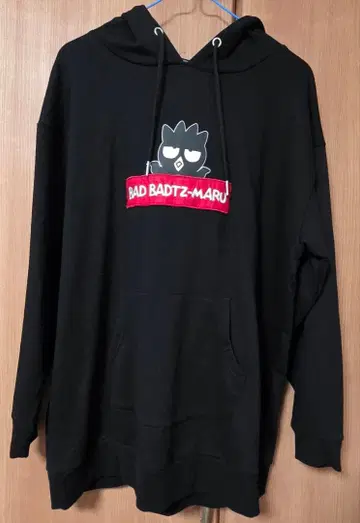 BAD BADTZ-MARU 바츠마루 BIG 후드티 블랙 산리오