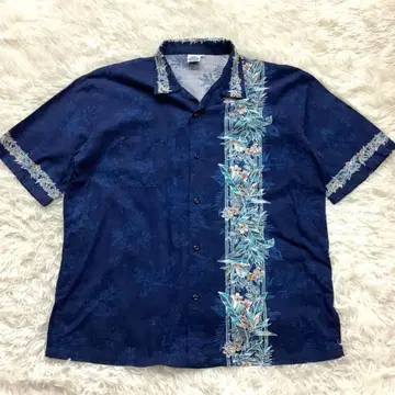 카리유시 의류 3L 빅사이즈 오키나와 정장 화려함 고급 반팔 고급 커플룩