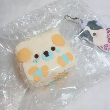 동동 퐁퐁 dongdong 주물럭 스퀴즈 강아지 개 사각 오렌지