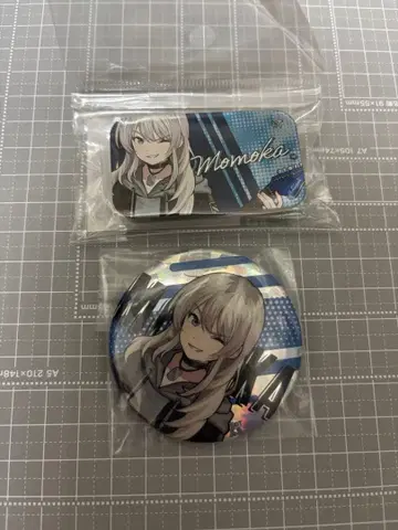 걸즈 밴드 클라이 캔뱃지 슬라이드 캔 케이스 가루쿠라전 카와라기 모모카