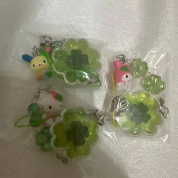산리오 시크릿 클로버 스트랩 키티 마이멜로디 우사하나