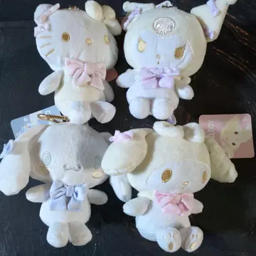 헬로키티 마이멜로디 시나모롤 폼폼푸딩 봉제 인형 세트