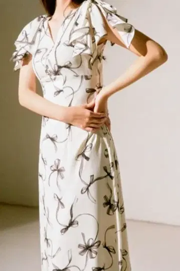 SNIDEL 리본 프린트 원피스 사이즈 2