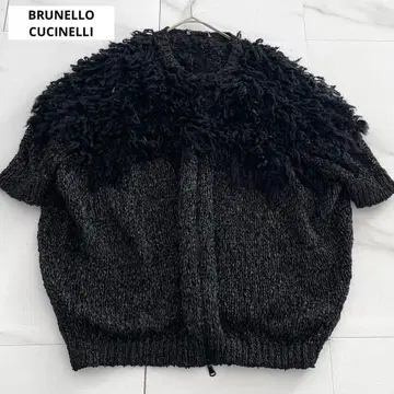 레어 BRUNELLO CUCINELLI 실크 린넨 니트 자켓