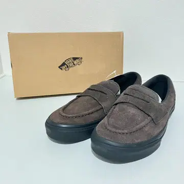 VANS 반스 로퍼 V196CF CN 스웨이드 브라운 23cm