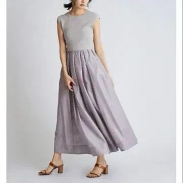 [새상품급] SNIDEL Sustaina 니트 도킹 원피스