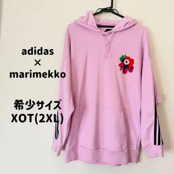 아디다스 마리메꼬 우니코 후드티 핑크 사이즈 XOT