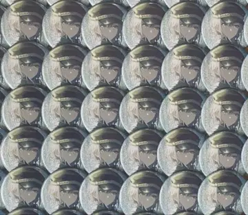 히노모리 시호 캔뱃지 군복 12C