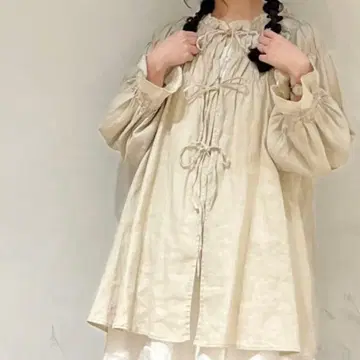 사만사 모스모스 워터 레스 리넨 전후 2WAY 개더 튜닉