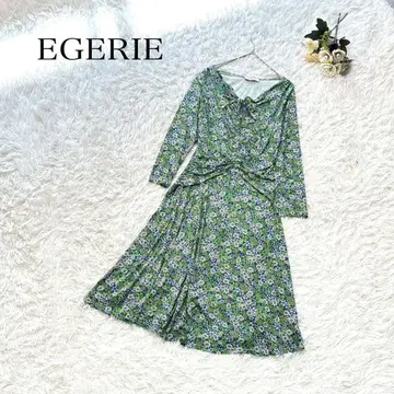 EGERIE 에제리 꽃무늬 원피스 그린 루즈핏