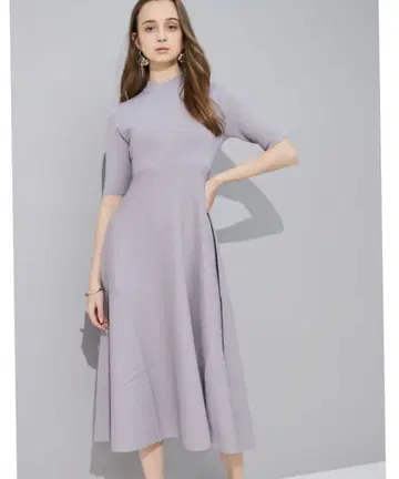 머큐리 듀오 니트 원피스 반팔 퍼플